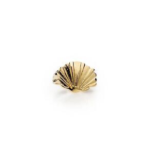 Size 7 - Gold Shell Ring - Women Jewelry
